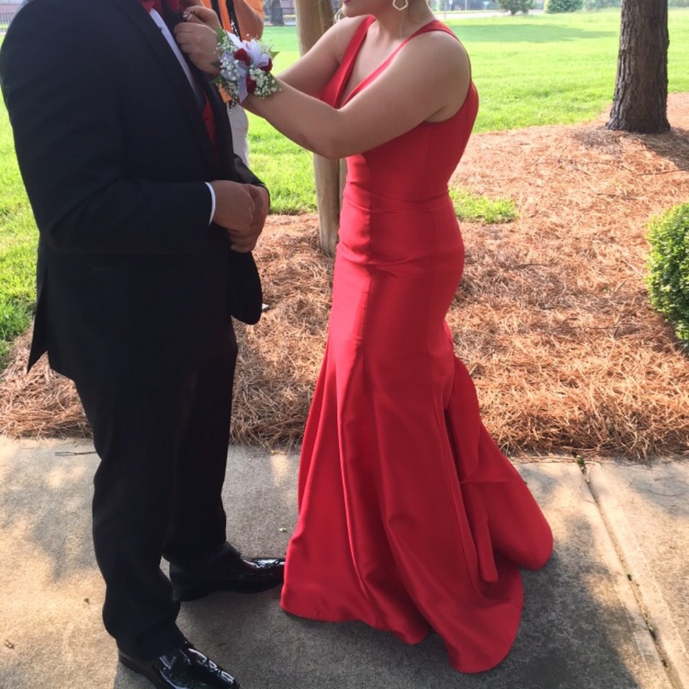 Morilee Red prom dress